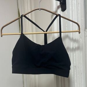Y Back Black Sports Bra